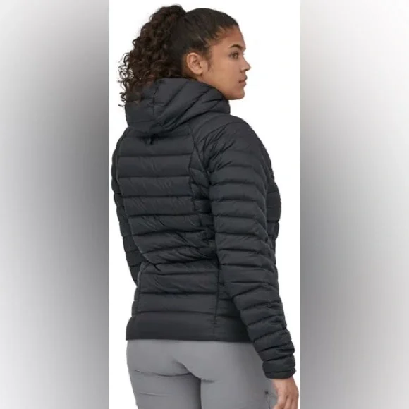 Patagonia Black Hooded Puffer Down Jacket - Picture 3 of 8